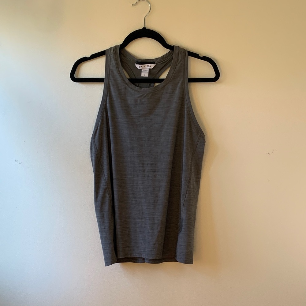 Athleta Ultimate Train Tank Top Womens Gray Size S